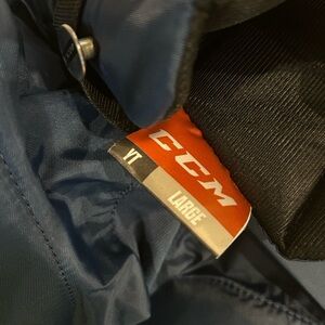 CCM Navy Blue and white Kids Large Hockey Girdle